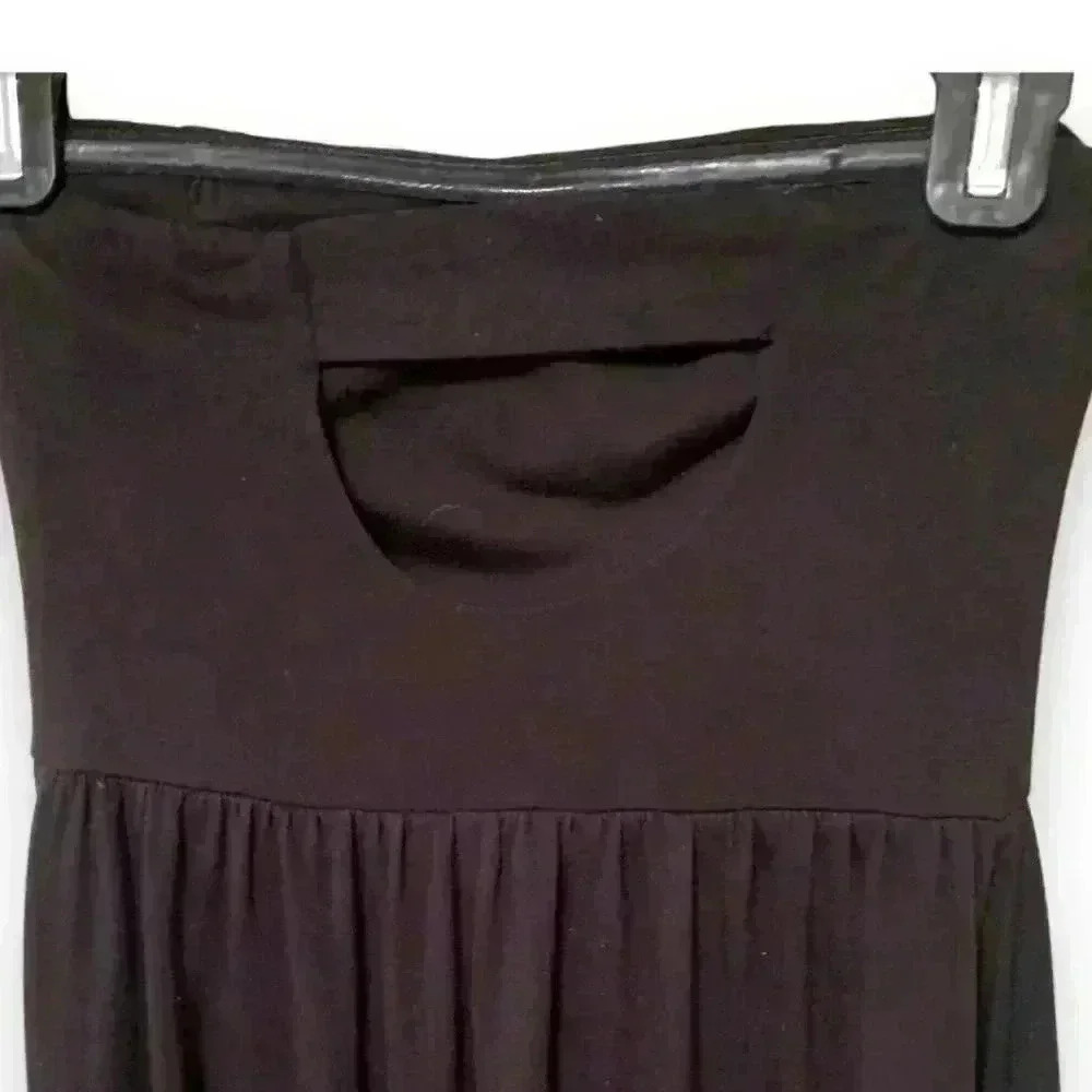 Women's Juniors' Xhilaration Black Strapless High-low Dress - Picture 8 of 11